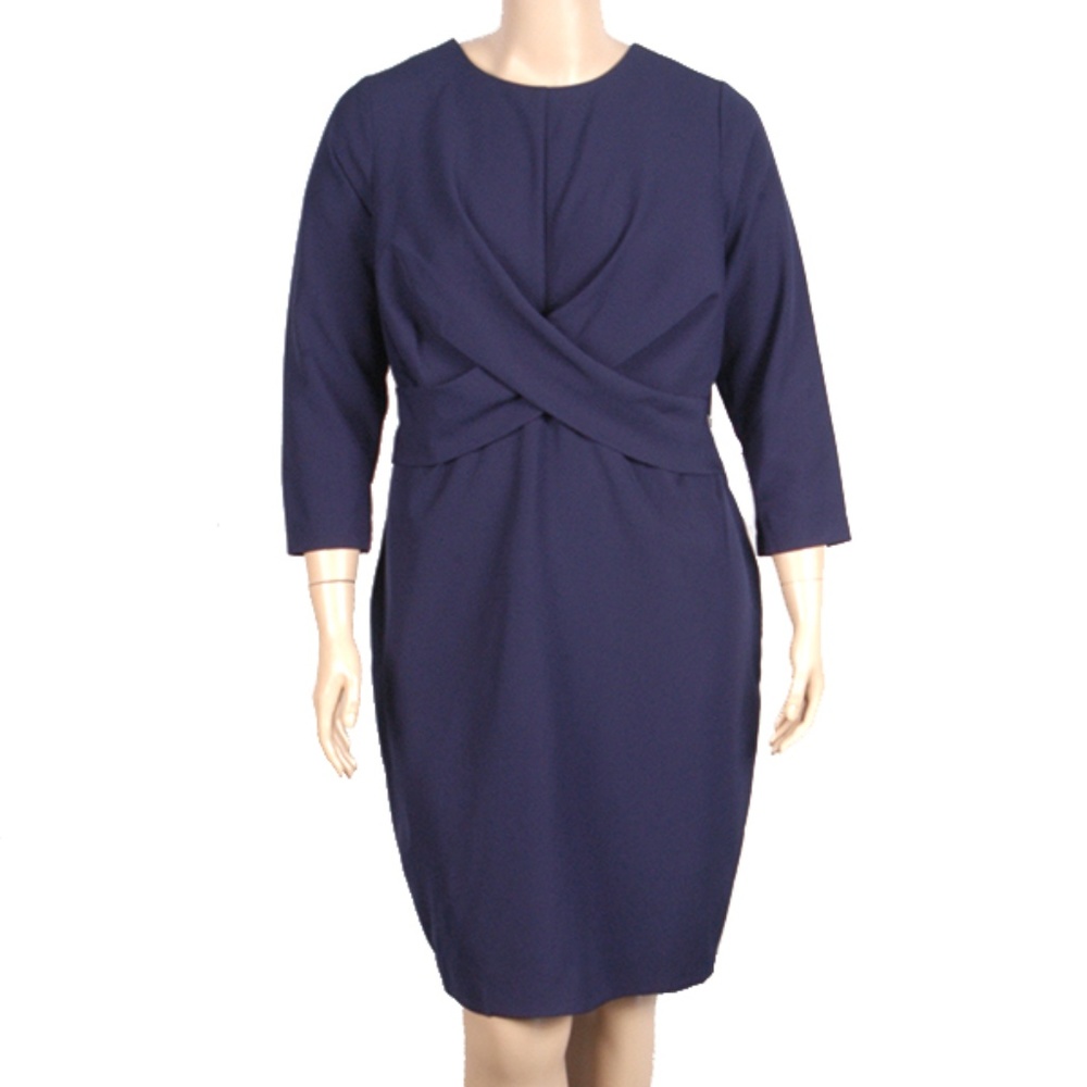 ELOQUII Blue Bodycon with Center Accent